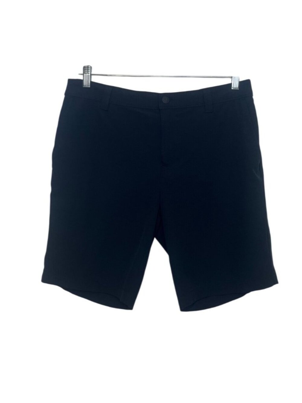 Banana Republic Stretch Shorts Size 34 Black Flat‎ Front Summer Casual